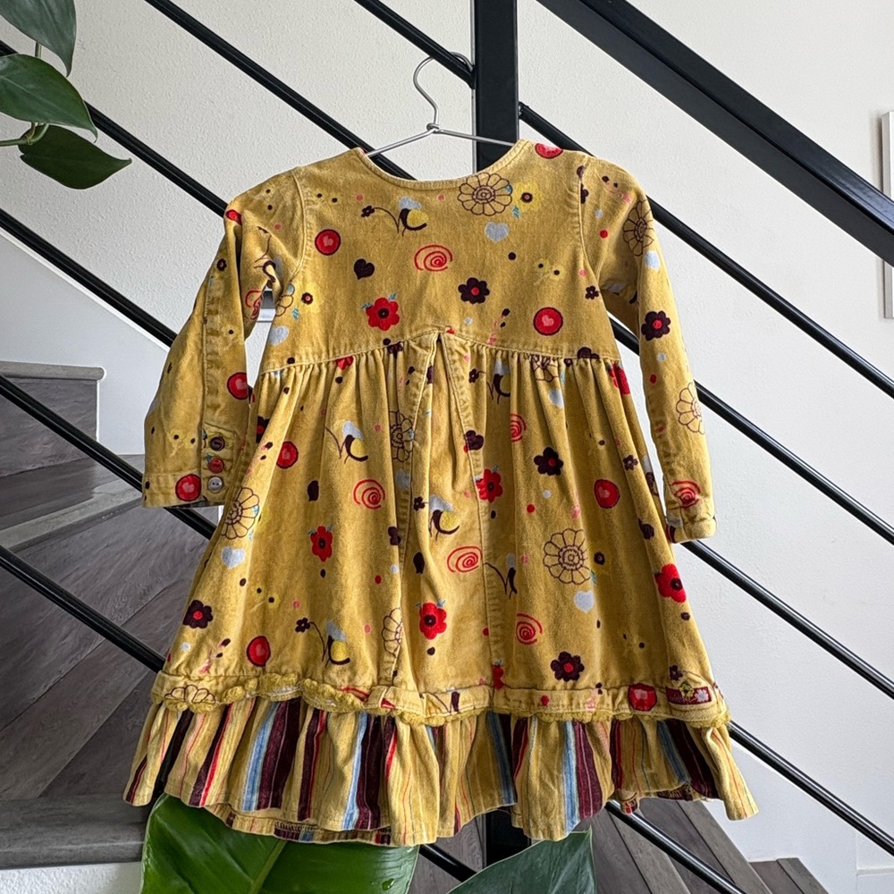 ⭐️ 💫 Confetti Cotton/Velvet Print Dress, Size 3T
